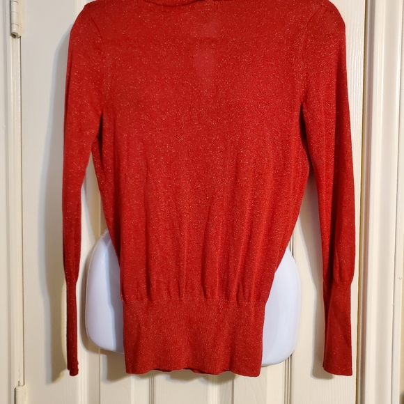 Liz Claiborne Red Wrap Sweater - Picture 6 of 10